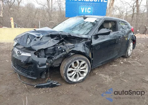 2012 Hyundai Veloster Base W/Gray z USA, uszkodzony, nr VIN KMHTC6AD7CU067762